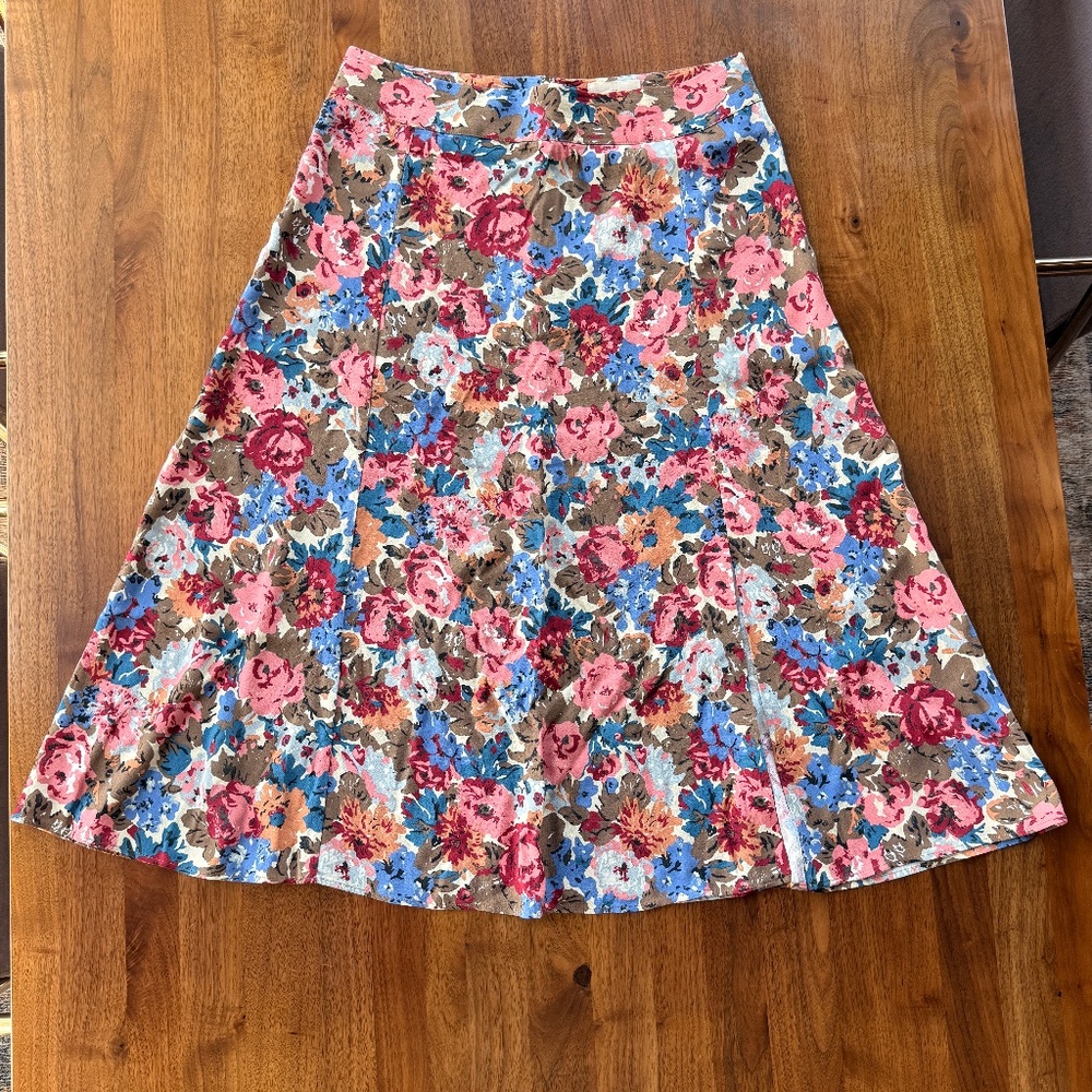 Sezane Tabata Skirt Fleurs D'octobre - Size 40 // US 8